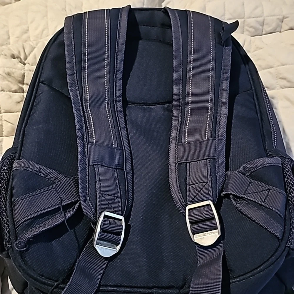 Navy blue green zipper pottery barn backpack Small Fairfax